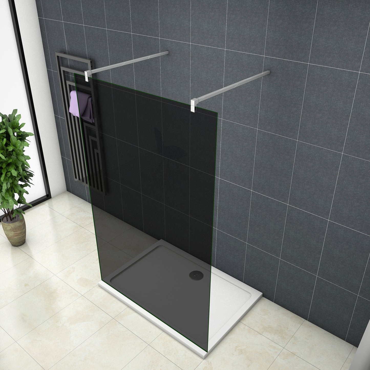 Duschkabine Falttür Drehfalttür Glas