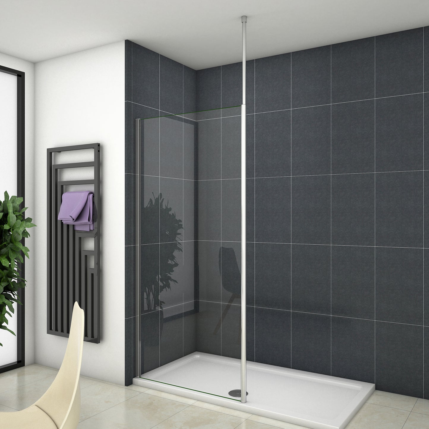 Duschkabine Falttür Drehfalttür Glas