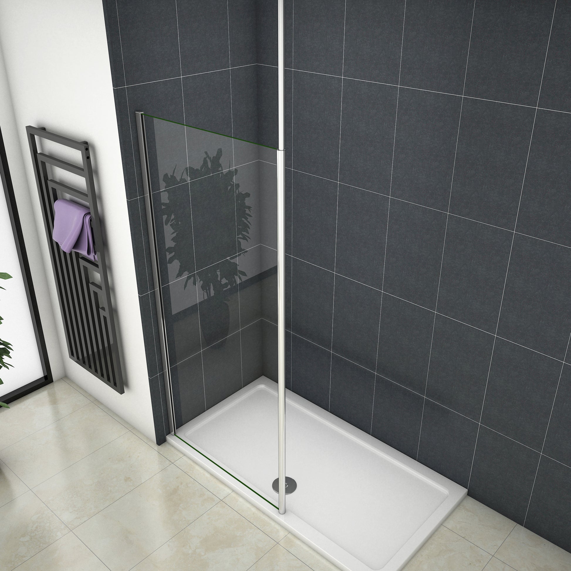 Duschkabine Falttür Drehfalttür Glas