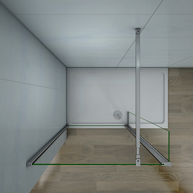 Duschkabine Duschwand Walk in dusche Glas Höhe: 200cm