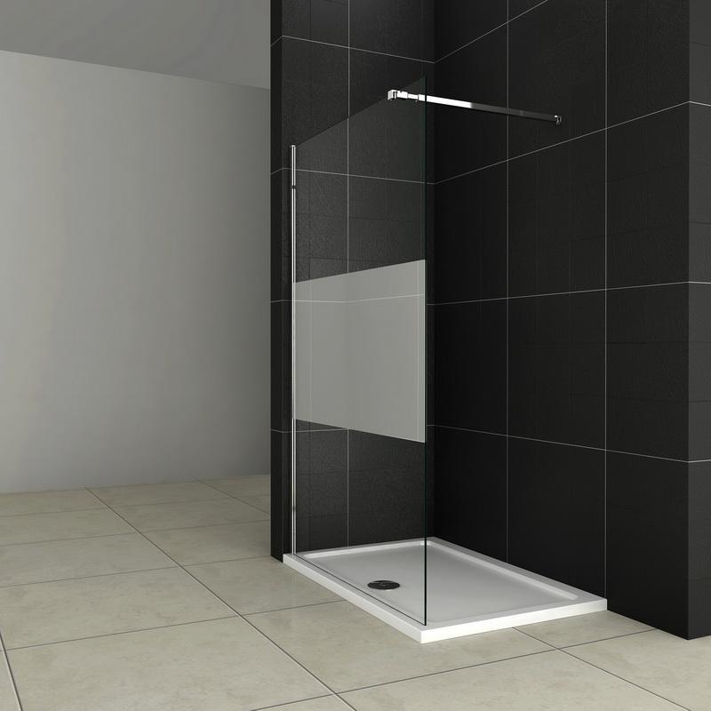Duschkabine Duschwand Walk in dusche Glas Höhe: 200cm