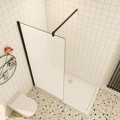 Walk In Dusche Duschwand 120x200 cm Duschabtrennung 10mm Glas+Splitterschutzfolie