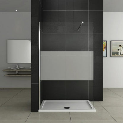 Duschkabine Duschwand Walk in dusche Glas Höhe: 200cm