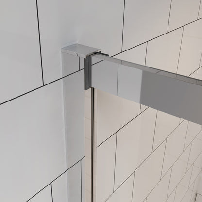 Duschkabine Eckeinstieg 90x90 Schiebetür Eckdusche Dusche Glas H.185 cm