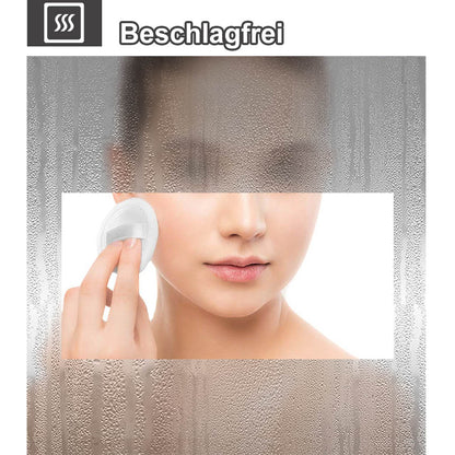 LED Spiegelschrank ARYA Badspiegelschrank mit Beleuchtung, Aluminium, beschlagfrei, Doppelseitiger Spiegel, Touch-Sensor Schalter, mit Steckdose, Kaltweiss