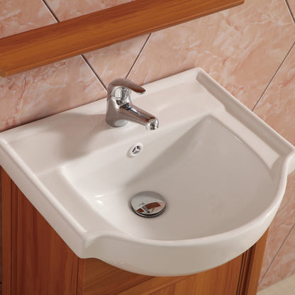 50*70 cm Spiegel mit Ablage Teakholz