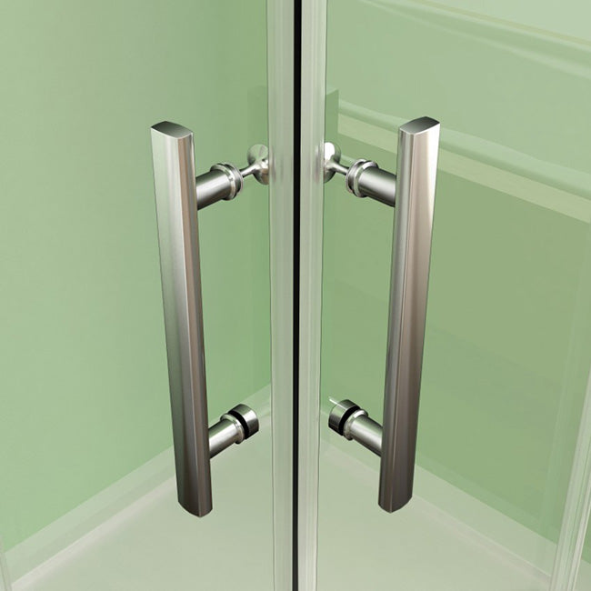 90x90 80x80 Eckeinstieg Eckdusche Duschkabine Glas