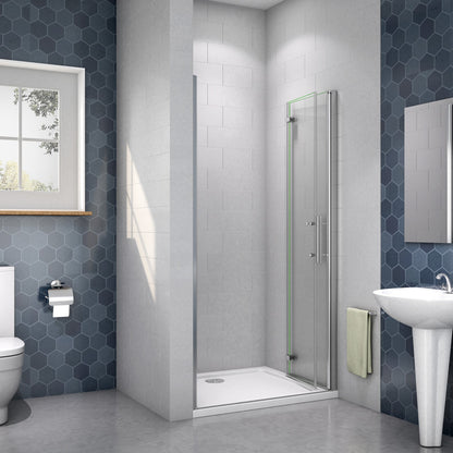 Duschkabine Falttür Drehfalttür Glas