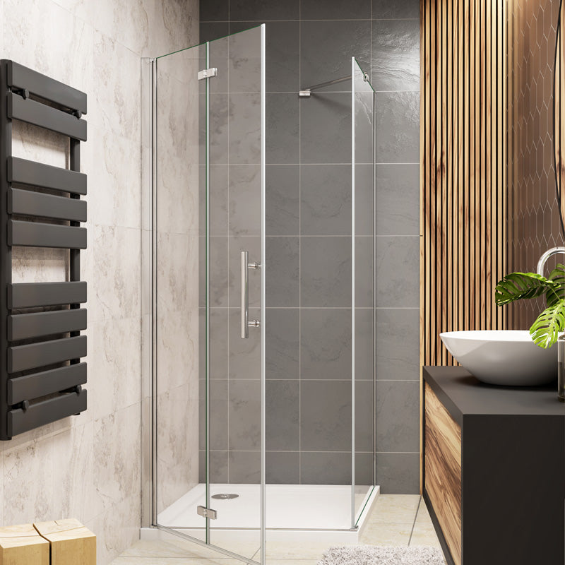 Duschkabine Falttür Drehfalttür Glas