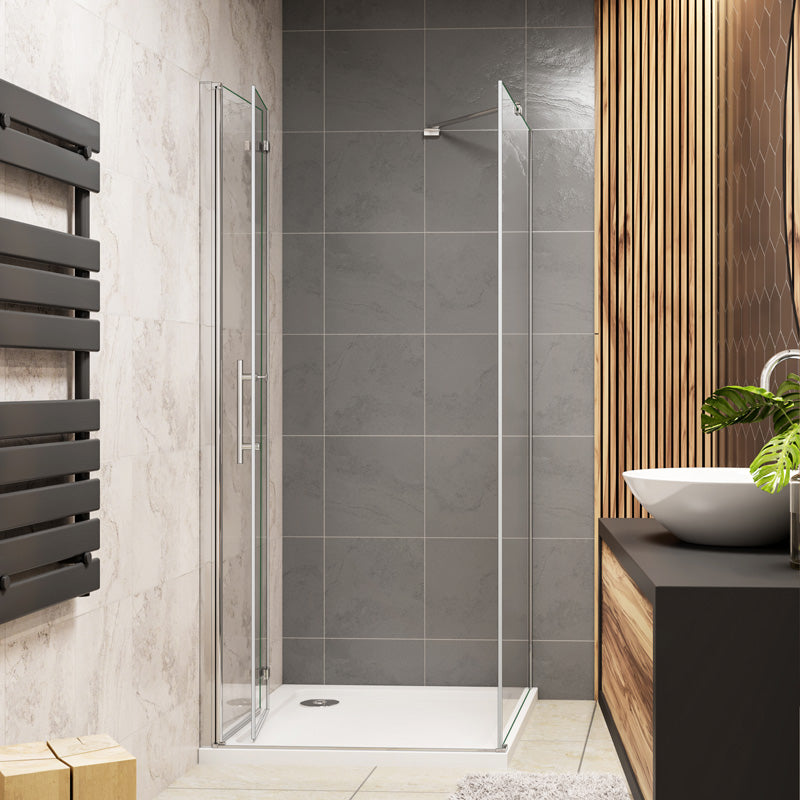 Duschkabine Falttür Drehfalttür Glas