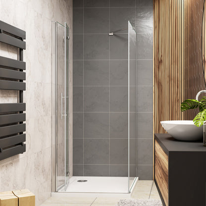 Duschkabine Falttür Drehfalttür Glas