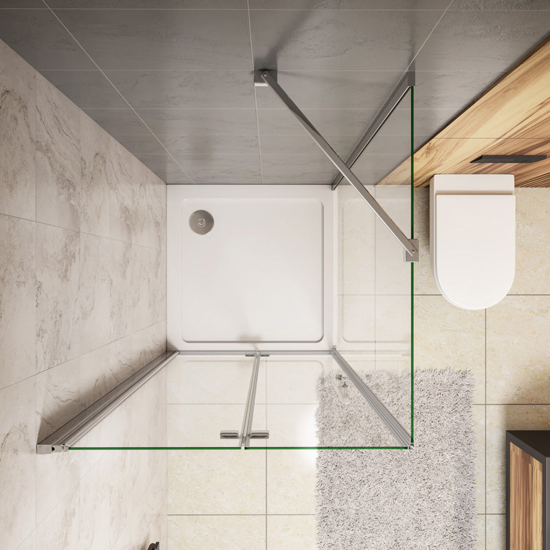 Duschkabine Falttür Drehfalttür Glas