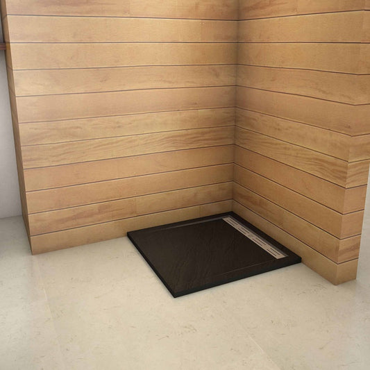 Rechteckige / Viertelkreis runde Duschtasse Stein-Effekt Duschwanne Für Duschkabine