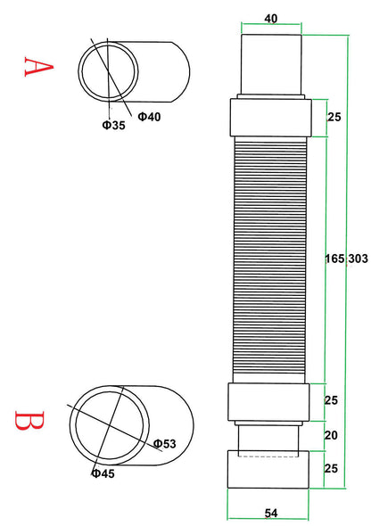 Duschschläuche Ablaufschlauch für Dusche Ablaufgarnitur Duschtasse/Duschwanne