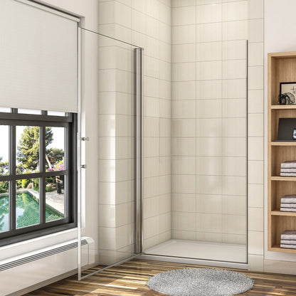 90 x 185 cm Duschtür Nische Schwingtür Glastür Duschabtrennung Duschwand Dusche