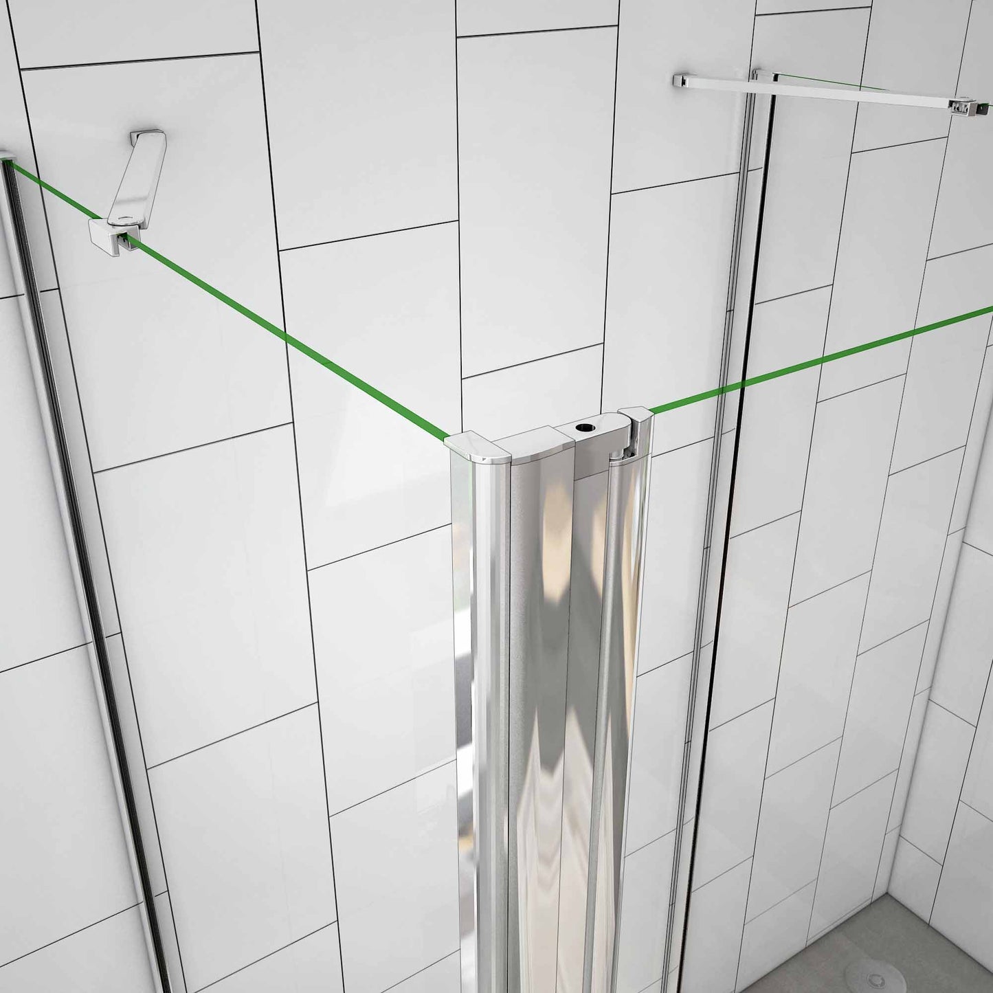 Duschkabine Falttür Drehfalttür Glas