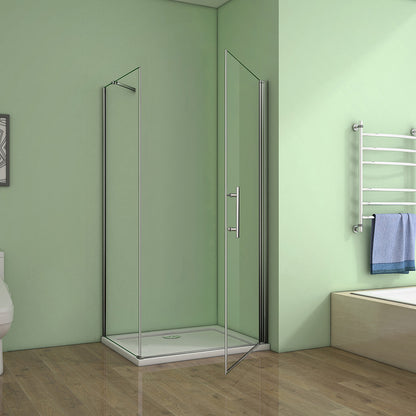 Duschkabine Falttür Drehfalttür Glas