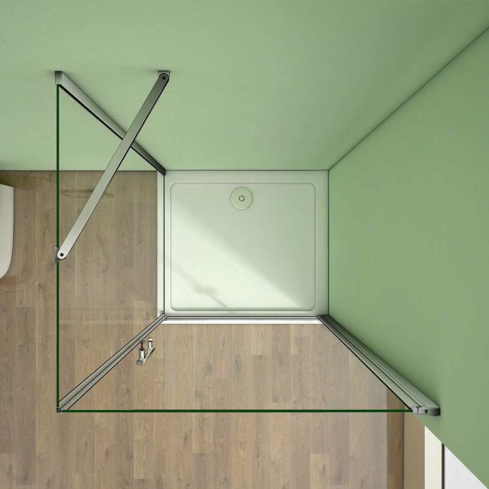 Duschkabine Falttür Drehfalttür Glas