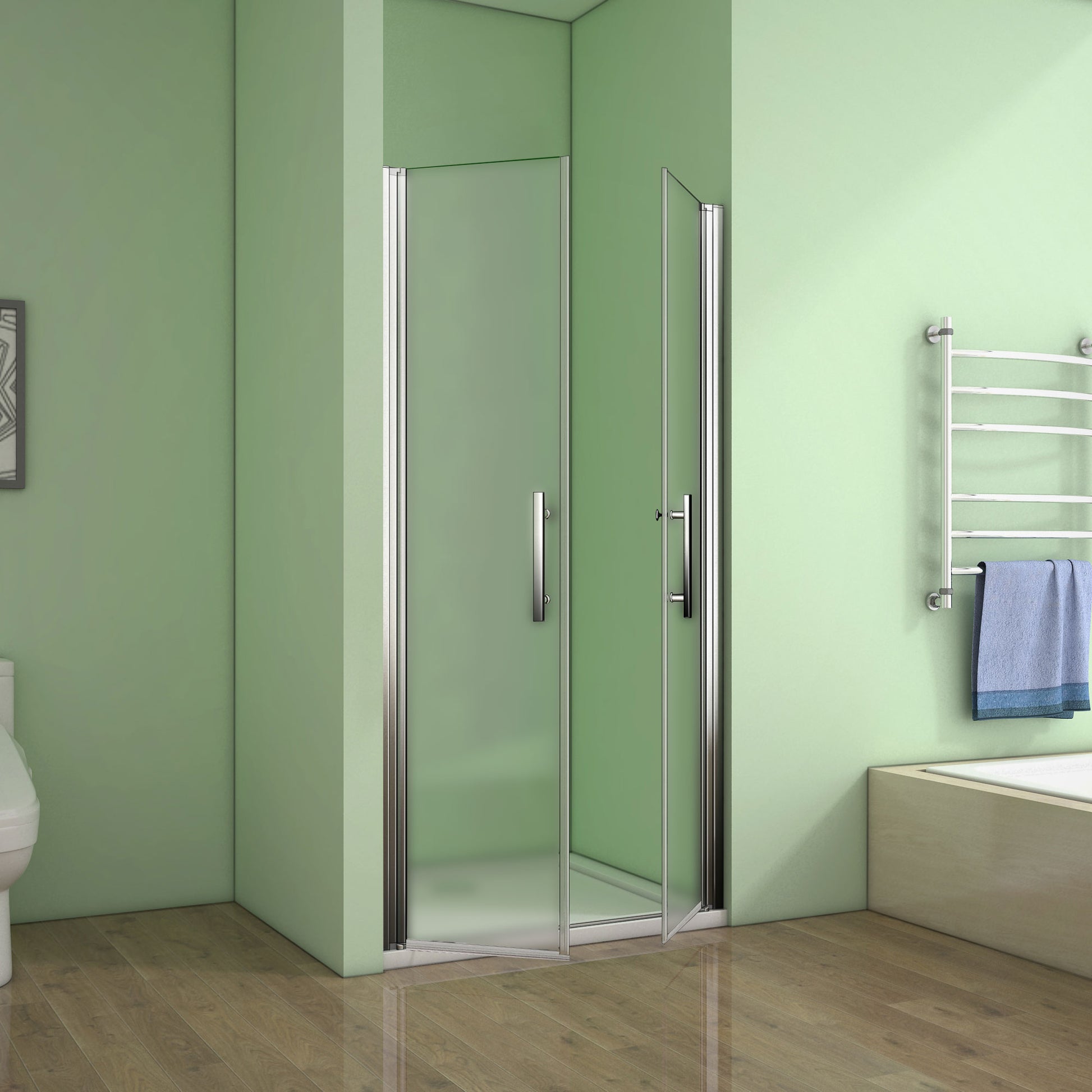 Duschkabine Drehtür Glas Höhe: 195cm