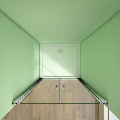 Duschkabine Drehtür Glas Höhe: 195cm