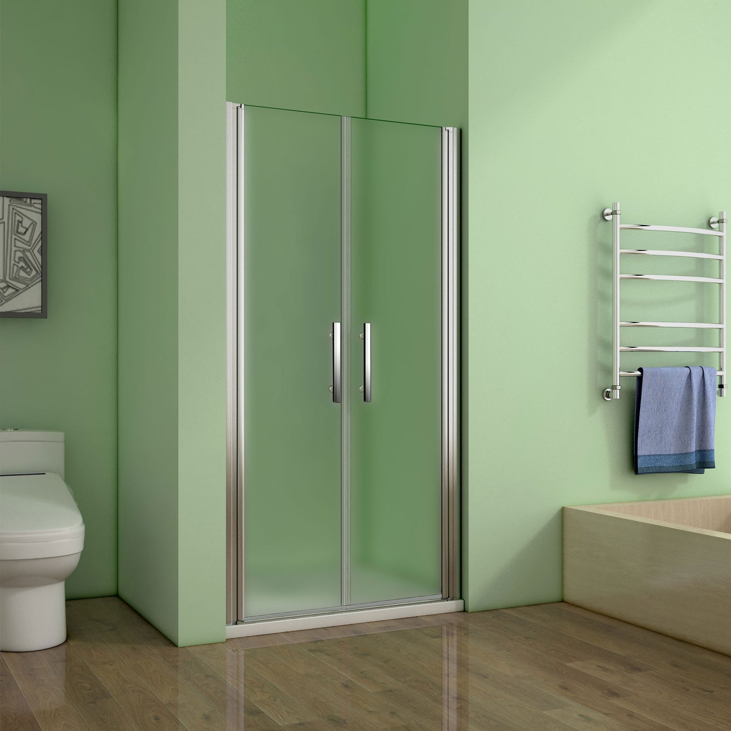 Duschkabine Drehtür Glas Höhe: 195cm