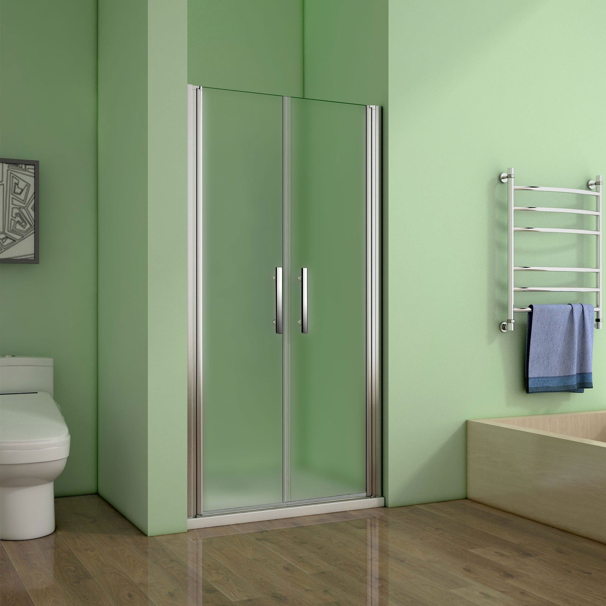 Duschkabine Drehtür Glas Höhe: 195cm