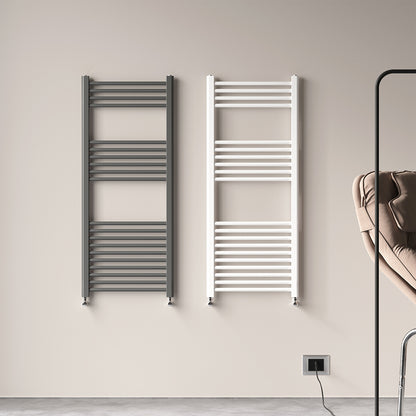 Badheizkörper Seitenanschluss Heizkörper Handtuchtrockner Weiß/Anthrazit Gerade
