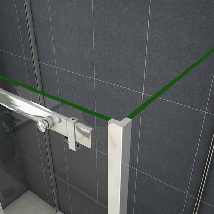 Duschkabine Falttür Drehfalttür Glas