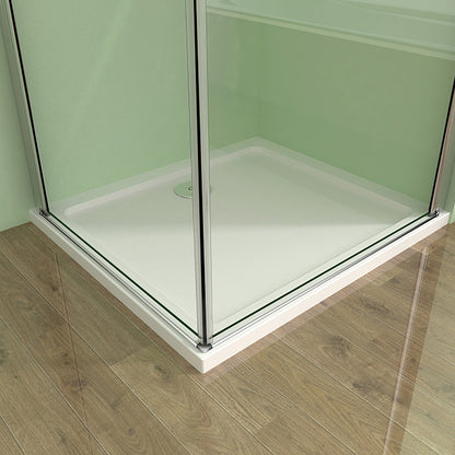 90x90 80x80 Eckeinstieg Eckdusche Duschkabine Glas