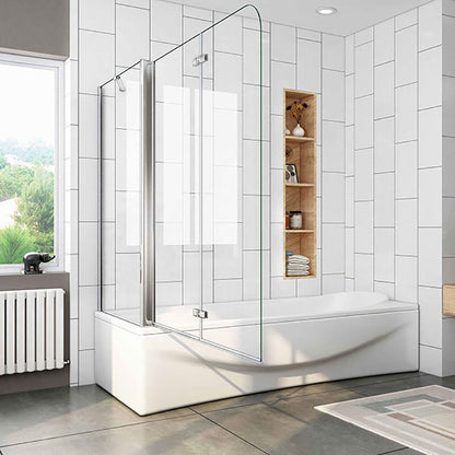 Duschkabine Falttür Drehfalttür Glas