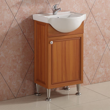 50*70 cm Spiegel mit Ablage Teakholz