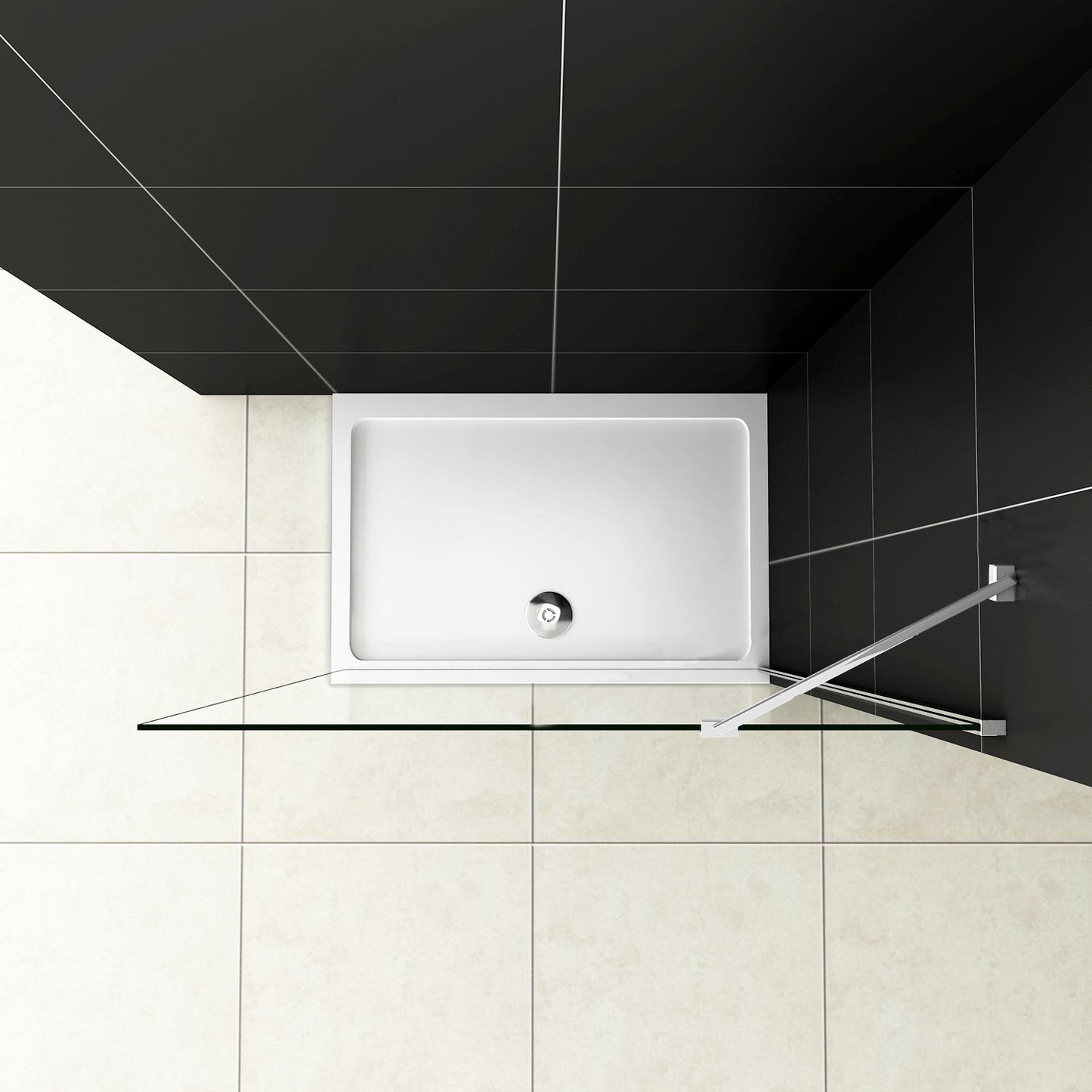 Walk in Duschabtrennung Duschwand 80x195cm