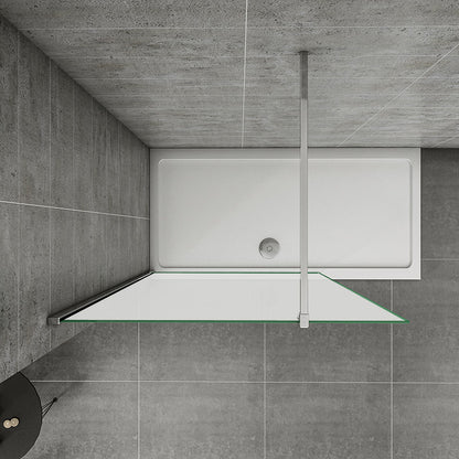 Duschkabine Duschwand Walk in dusche Glas Höhe: 200cm